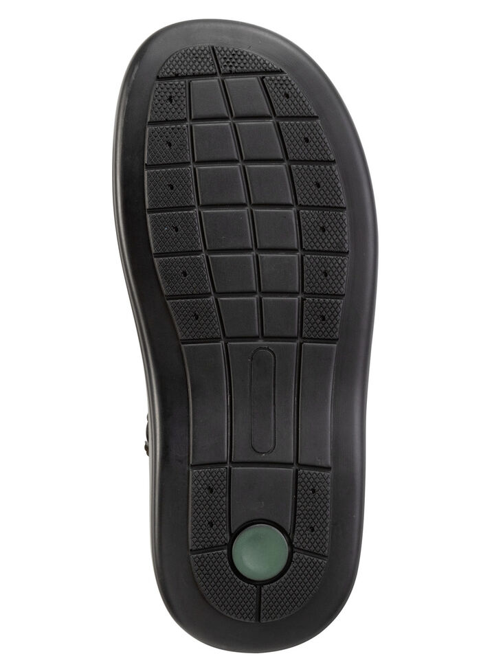 GINO GALANTE, bequeme Herren-Pantoletten, Weite H, aus Leder SCHWARZ-CHIANTI