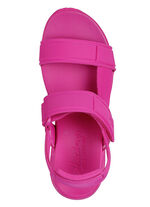 SKECHERS Sandale aus dehnbarem Textilmaterial PINK