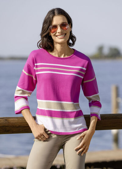 Pullover in Ringelmuster 