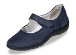 Waldläufer, bequeme Damen-Slipper, Weite H, mit herausnehmbarem Fussbett MARINE
