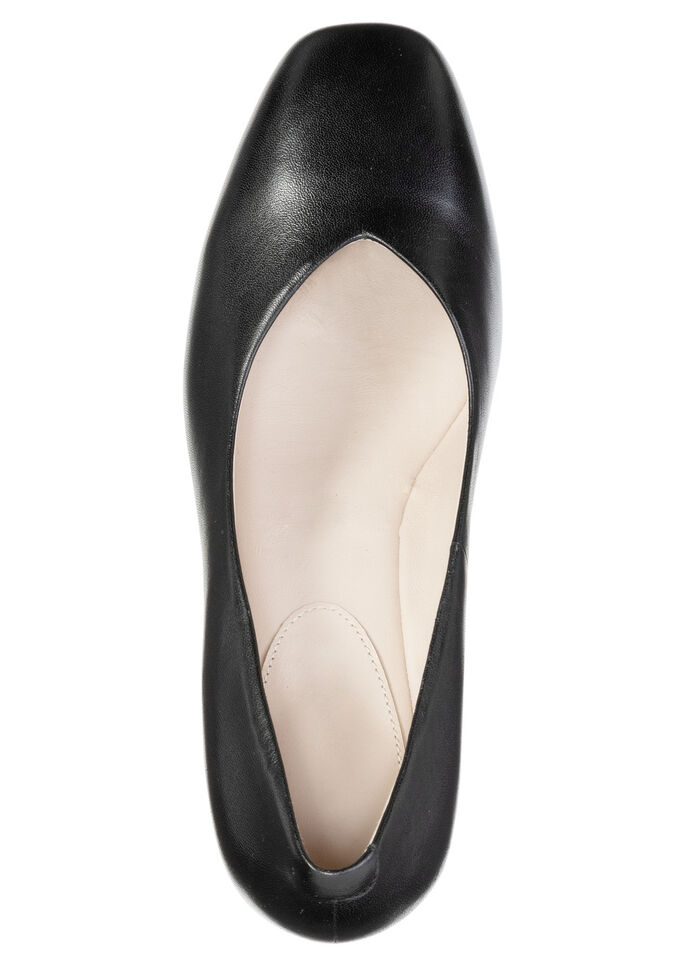 ELENA EDEN, elegante Damen-Pumps, Weite G, mit Lederfutter SCHWARZ