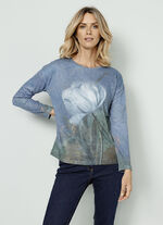 Shirt mit dezentem Floralprint 