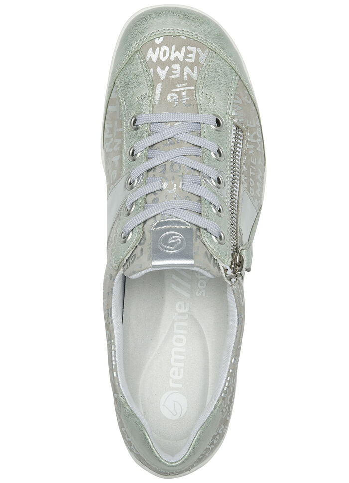 Remonte Sneaker mit bedruckten Besätzen MINT-SILBERGRAU