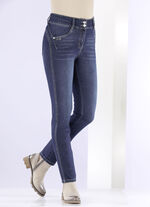 Shaping-Jeans in 4-Pocket-Form DUNKELBLAU