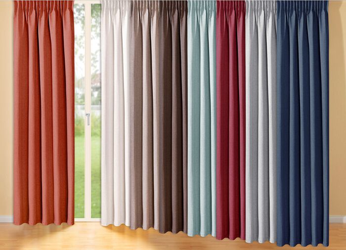 Energiespar-Verdunkelungsschals in Leinenoptik TERRA