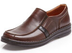 GINO GALANTE, klassische Herren-Slipper, mit herausnehmbarem Fussbett BURGUND