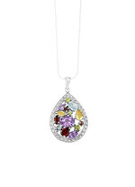 Zeitlose Schönheit: Garnitur mit Diamant und Edelsteinen 
