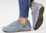 ELENA EDEN, bequeme Damen-Schnürschuhe, Weite H, mit herausnehmbarem Fussbett JEANS