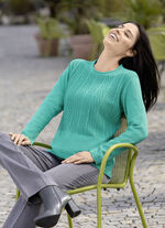 Pullover mit Schurwolle JADEGRÜN