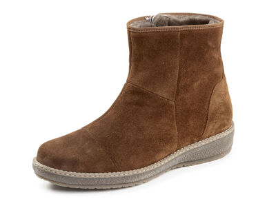 Waldläufer, gefütterte Damen-Boots, Winterschuhe, Weite H, mit Lammfell 