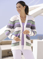 Strickjacke in Perlfang 