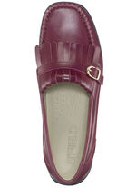 ELENA EDEN, klassische Damen-Slipper, Weite H, mit herausnehmbarem Fussbett BORDEAUX