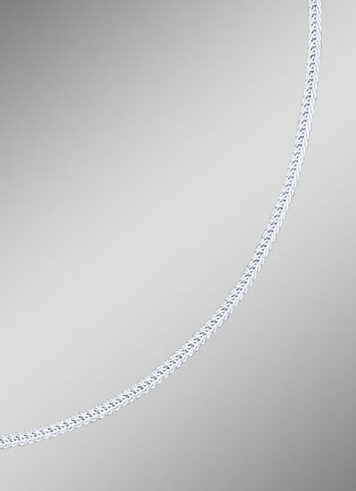 Vierkant-Fuchsschwanzkette aus Silber 