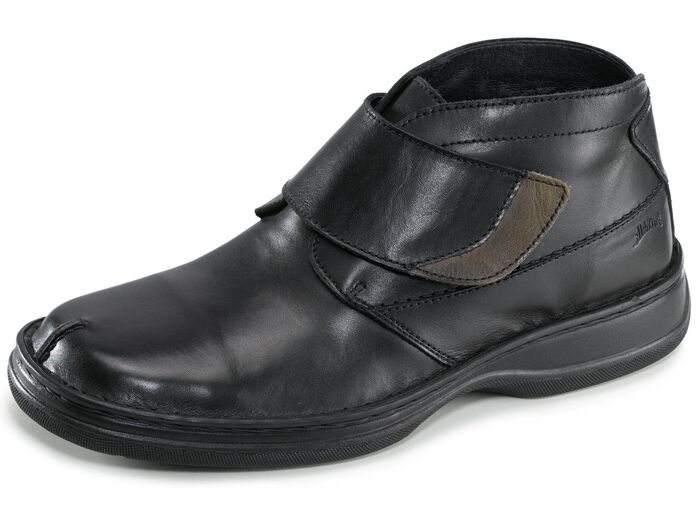 GINO GALANTE, gef&uuml;tterte Herren-Boots, Winterschuhe, Weite K, mit herausnehmbarem Fussbett SCHWARZ-GRAU