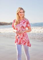 Longshirt mit &uuml;berschnittener Schulterpartie 