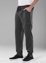 Freizeithose in 4 Farben ANTHRAZIT MELIERT