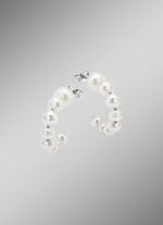 Elegante Creolen mit S&uuml;sswasser-Zuchtperlen 