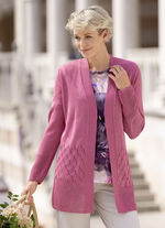 Strickjacke mit dezentem Glanz 