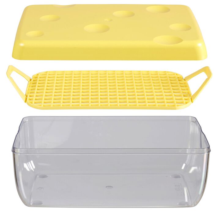 K&auml;sebox mit Gitterboden f&uuml;r l&auml;ngere Frische 