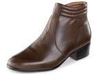 GINO GALANTE, elegante Herren-Stiefeletten, mit Reissverschluss MOKKA