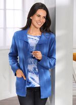 Strickjacke mit Rippenakzenten 