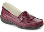 ELENA EDEN, klassische Damen-Slipper, Weite H, mit herausnehmbarem Fussbett BORDEAUX