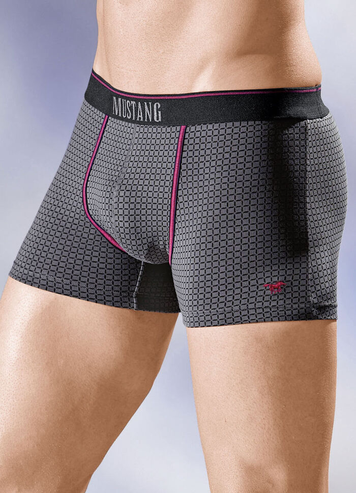 Mustang Dreierpack Pants, dessiniert GRAFIT-SCHWARZ