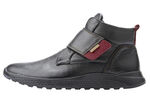 Waldläufer, bequeme Damen-Stiefeletten, Weite H, mit herausnehmbarem Fussbett SCHWARZ-ROT