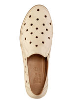 ELENA EDEN Slipper aus weichem Nappaleder mit Lochungen HELLBEIGE
