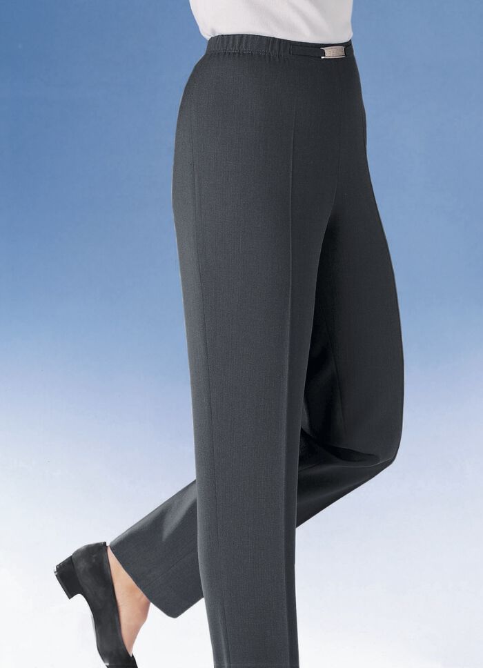 Hose mit Metallzier am Bund in 8 Farben 