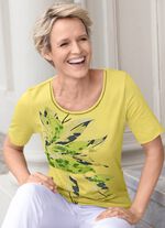 Shirt mit Pl&auml;ttchenzier KIWI