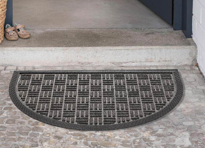 Fussmatte mit rutschhemmender Gummi-R&uuml;ckseite 