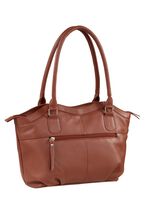 Laurina, Tasche, Damen, aus Leder COGNAC