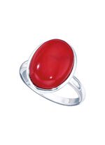 Damenring mit Bambuskoralle 