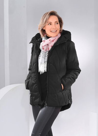 Jacke mit verl&auml;ngertem R&uuml;ckteil 