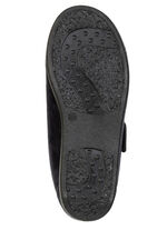 Bequeme Damen-Klettschuhe, Weite H, mit herausnehmbarem Fussbett SCHWARZ