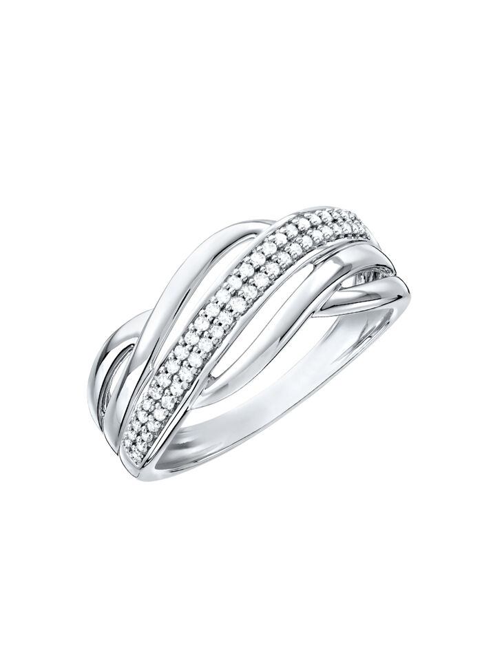 Damenring mit Diamanten 