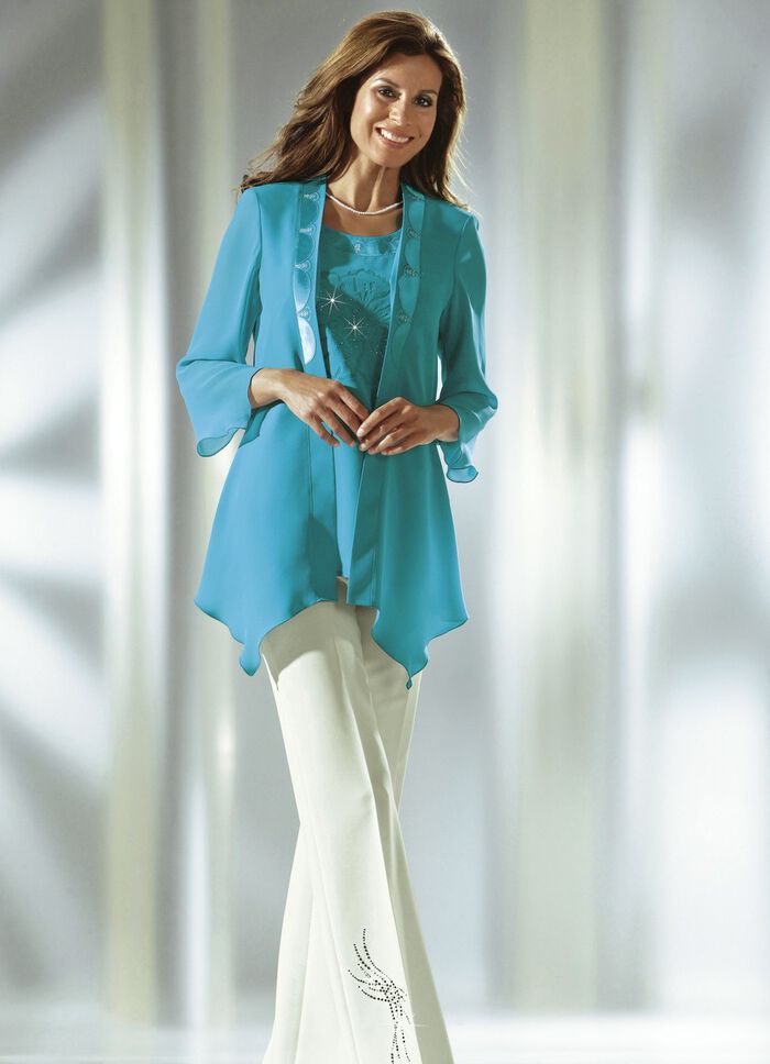 Hose mit schm&uuml;ckendem Strasszier-Motiv 