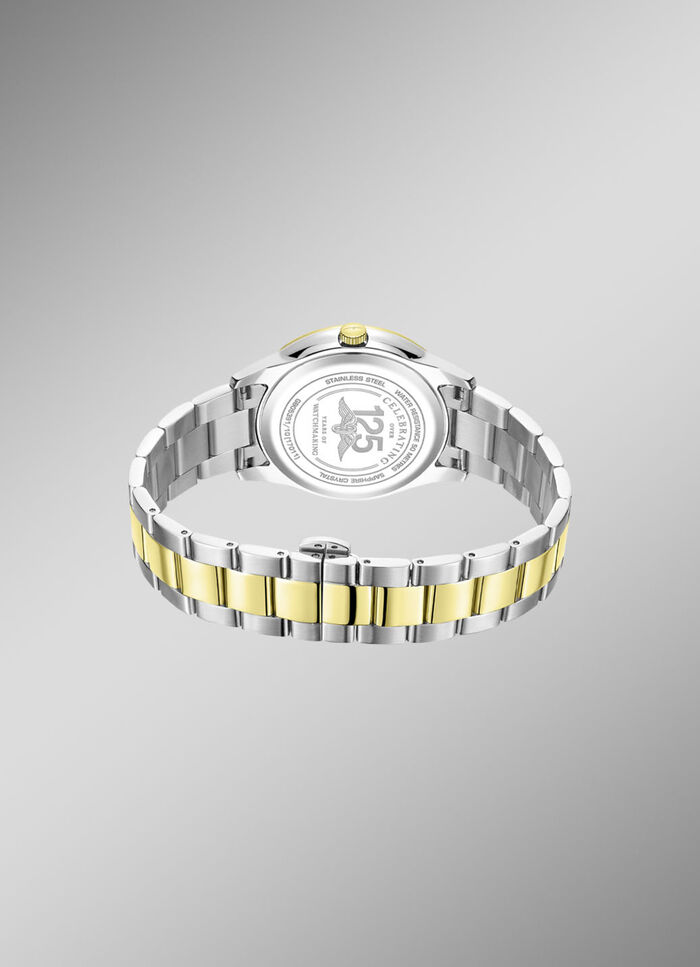 Rotary Quartz-Herrenuhr in Bicolor 