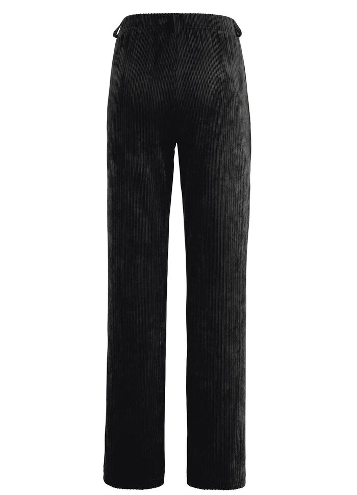 Hose in modischer Weite SCHWARZ