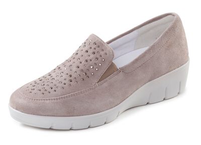 ELENA EDEN, bequeme Damen-Slipper, Weite H, mit herausnehmbarem Fussbett 