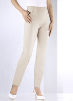 Hose mit angeschnittenem Bund BEIGE