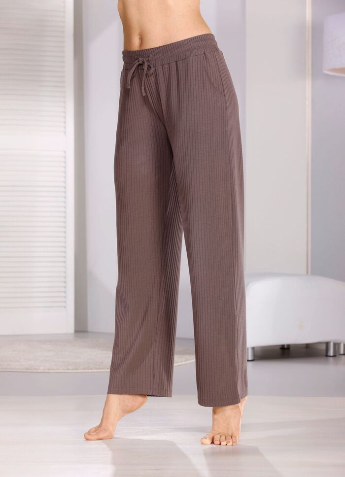 Schlaf- und Freizeithose mit Kordelzug im Dehnbund 