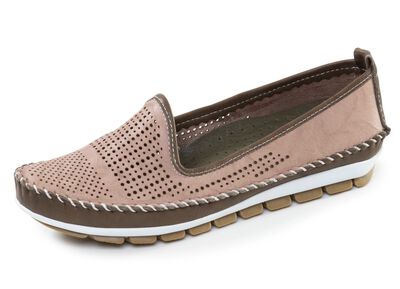 Gemini, sommerliche Damen-Slipper, Weite G, mit herausnehmbarem Fussbett 