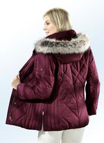 Jacke mit Reißverschluss unter der Druckerleiste BURGUND