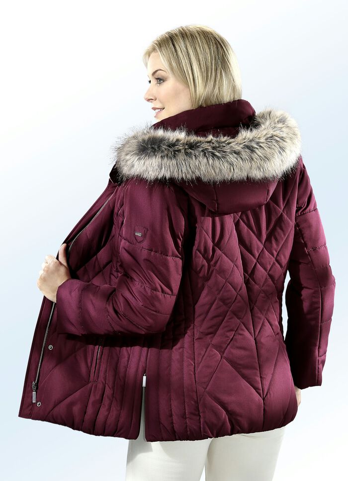 Jacke mit Reißverschluss unter der Druckerleiste BURGUND