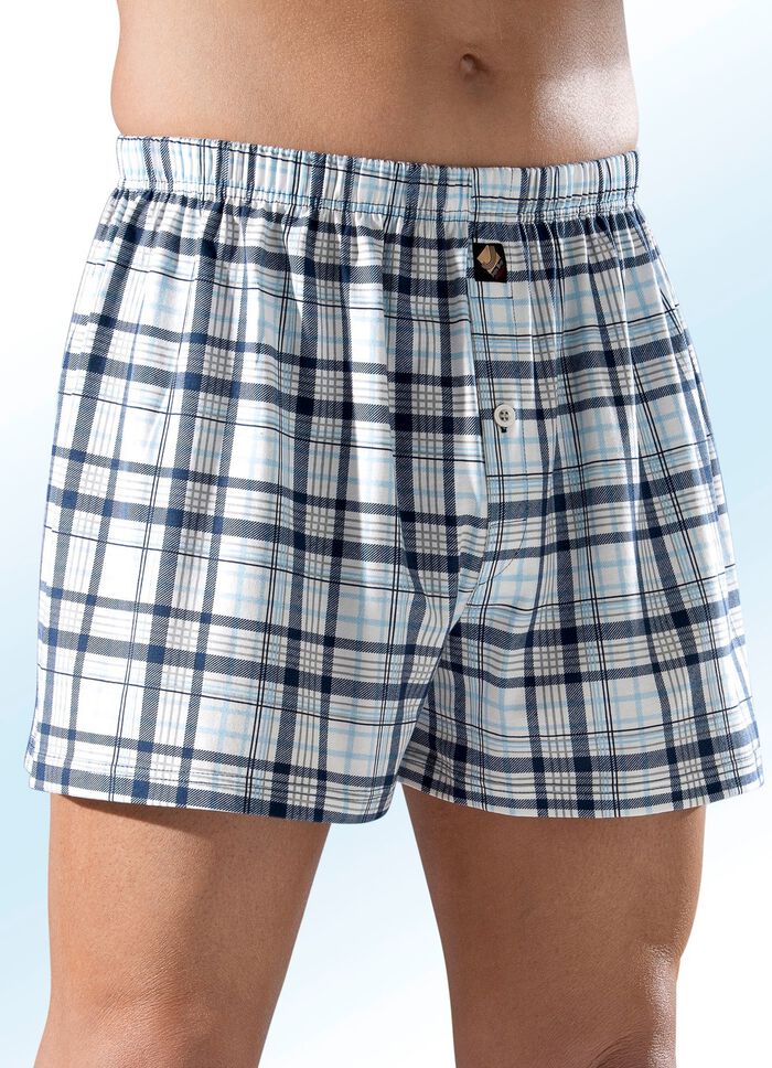 Viererpack Boxershorts, kariert 