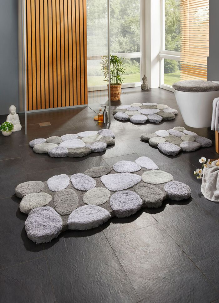 Badteppiche mit rutschhemmender R&uuml;ckseite 