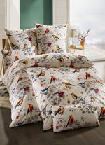 Bettw&auml;sche-Garnitur von Biberna mit Reissverschluss 