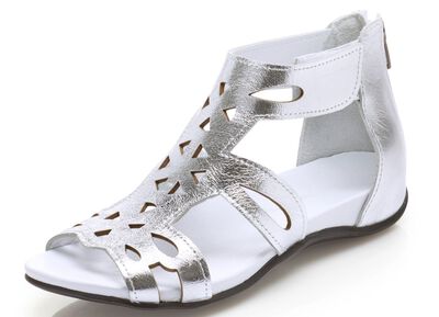 Andrea Conti, modische Damen-Sandalen, aus Leder 